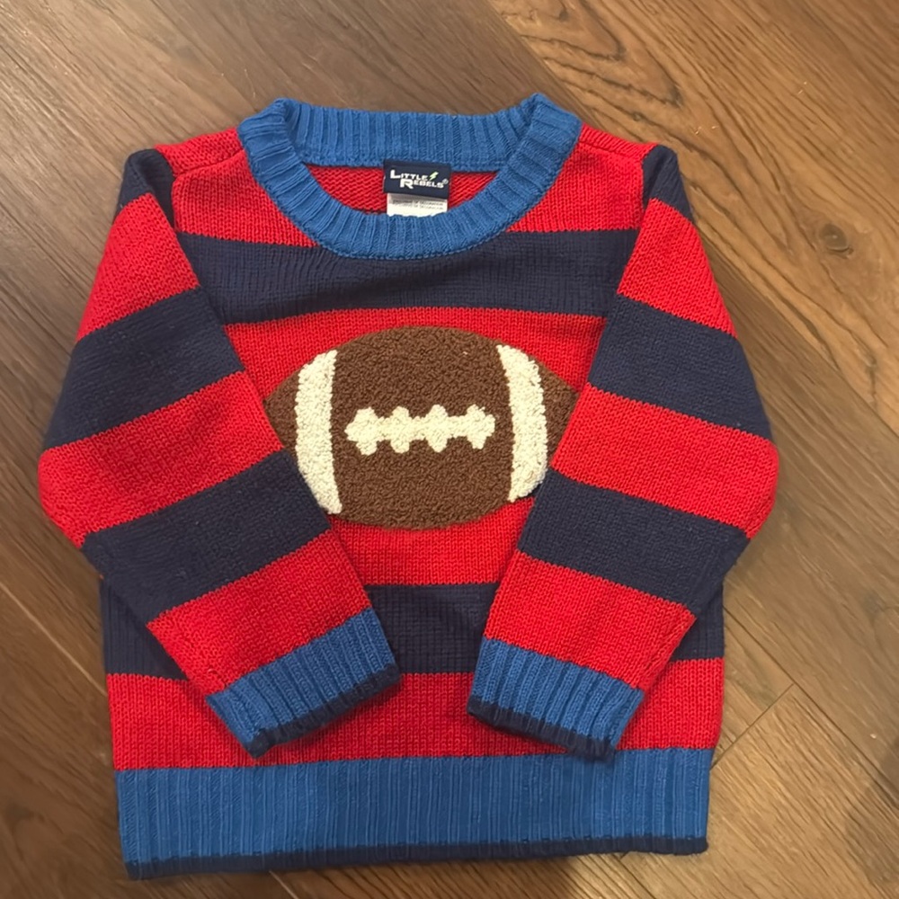Football Sweater Toddler Boys 2t